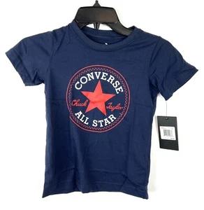 Converse Boy’s Blue Short Shirt Size 6 - Picture 1 of 3