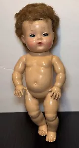 Bambola vintage anni 50 personaggio americano piccole lacrime gomma occhi addormentati blu 12” TLC - Foto 1 di 11