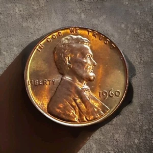 1960-P Lincoln Memorial Penny Type-3 (RED) DDO AND DDR - Picture 1 of 24