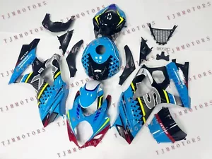 For GSXR1000 07-08 Blue Black ABS Injection Mold Bodywork Fairing Kit Plastic - Bild 1 von 8