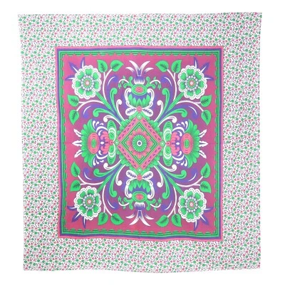 Tapiz floral rosa indio colcha bohemia decoración dormitorio ropa de cama tapiz  Foto 1 de 4