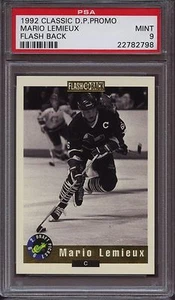 1992 CLASSIC DRAFT PICKS PROMO MARIO LEMIEUX FLASHBACK PSA 9 Mint pop 2 Penguins - Picture 1 of 2