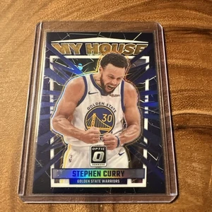 2023-24 Panini Donruss Optic My House Blue Prizm Stephen Curry #17 - Picture 1 of 2