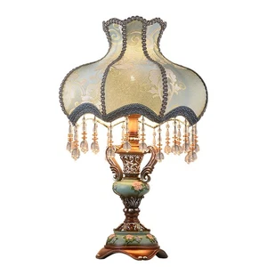 Tiffany European Table Lamps Victorian Desk Lamp American Retro Handmade Fabr... - Picture 1 of 7