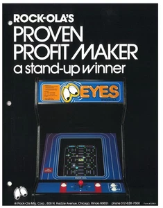 Folleto/anuncio video arcade Eyes Rock-Ola - Imagen 1 de 1