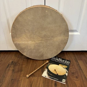 Waltons 18" Bodhran Goat Skin Irish Folk Standard Drum Brown Irish Music - Picture 1 of 9