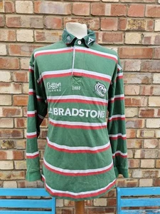 Leicester Tigers Rugby Shirt Vintage 2001 Cotton Traders Herren Langarm UK XL - Bild 1 von 14