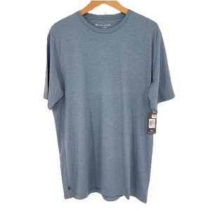 Travis Mathew T-Shirt Olympus Heather Blue Large Blau Kurzarm Tee NEU Neu mit Etikett - Bild 1 von 5