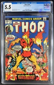 Thor #225 CGC 5.5 (1974) 1st Appearance of Firelord! Galactus Kamee! Marvel - Bild 1 von 4