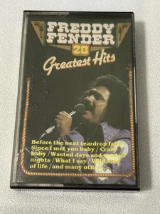 Freddy Fender 20 Greatest Hits Black Tulip Music Album Cassette Tape - Picture 1 of 8