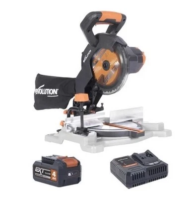 Evolution 088-0001A R185CMS-Li EXT Compound Mitre Saw 18V 1 x 4.0Ah Li-ion - Image 1 of 4