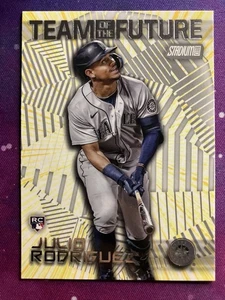 2022 Stadium Club Chrome Team of the Future Julio Rodriguez #TOF-13 Rookie RC - Picture 1 of 2