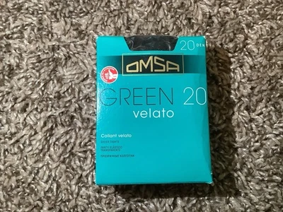 Meia-calça transparente Omsa verde 20 veludo, cor preta, tamanho: G - Imagem 1 de 4