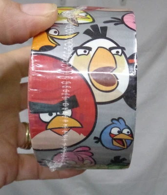 Duck Tape USA ~ ANGRY BIRDS 1.88 in x 10 yds ~ 2012 copyright ~ NOS - Image 1 of 4