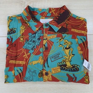 NUEVA Camisa Hawaiana Para Hombre 2XL Aniversario Disney Kevin & Jody Mr Toad Wild Ride - Imagen 1 de 7