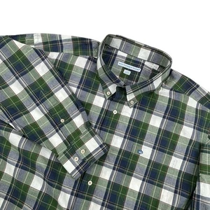 Southern Tide Mens XXL 2XL Long Sleeve Classic Fit Plaid Logo Cotton Shirt - Picture 1 of 24
