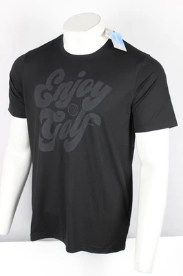 Puma Cloudspun Men s Enjoy Golf T Shirt Short Sleeve Black - Image 1 of 3