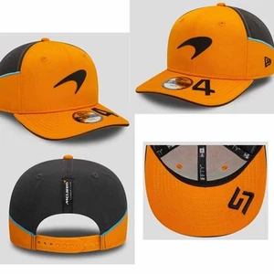 McLaren F1 Lando Norris Driver Womens Mens Baseball Cap Papaya Sports Hat - Picture 1 of 18