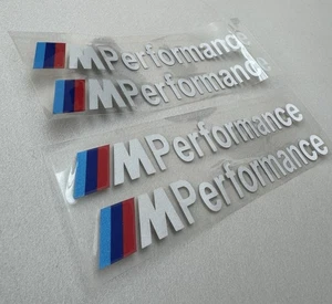 4x BMW M PERFORMANCE SIDE SKIRT M Sport STICKERS DECAL Graphics Vinyl 160mm New - Picture 1 of 4