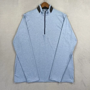 Greyson 1/4 Zip Shirt Herren XL blau Golf Sport Performance brrr Sweatshirt einfarbig - Bild 1 von 10