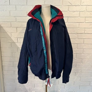 Vintage 90s Columbia Jacket Mens L BUGABOO  Multicolor 3-In-1 Snow Ski Coat  - Picture 1 of 15