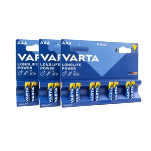 3x Varta 4903 LONGLIFE Power Micro AAA BL8 Batterie 8er Pack - Picture 1 of 2