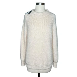 Suéter Jersey CALLAHAN Crema Tejido Dee Cuello Redondo Difuso Talla Mediana Nuevo con Etiquetas - Imagen 1 de 8