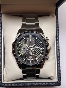 CASIO EDIFICE EQW-A2000 Carbon Men's Solar Round Black W43.8mm Analog With Box - Picture 1 of 24