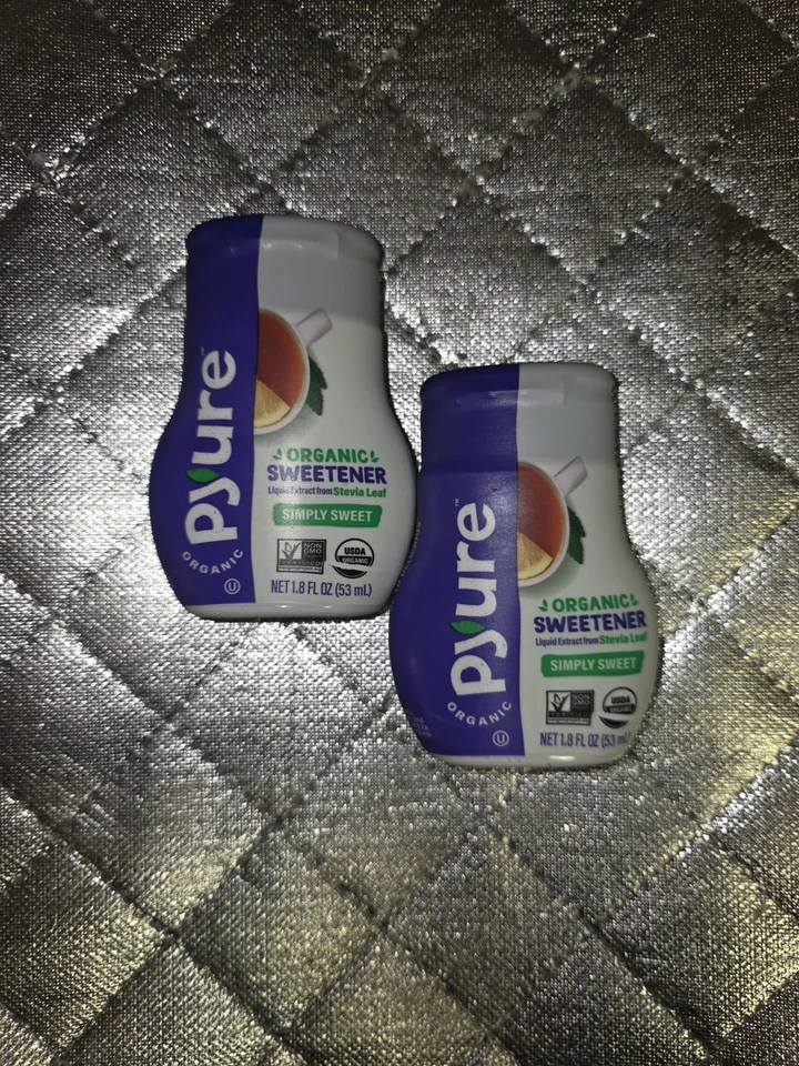 12pk Pyure Organic Liquid Stevia Extract Sweetener Simply Sweet Sugar Substitute