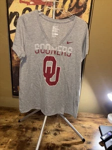 Nike Oklahoma Sooners Women's Dri-fit T- Shirt In Excellent Shape - Picture 1 of 4