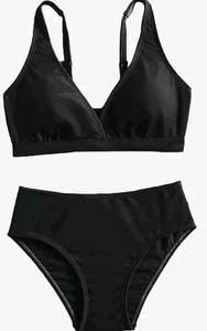 MIENOE Teen Girls' Swimsuits Two-Piece V-Neck Bikini Adjustable Shoulder Strap33 - Picture 1 of 8