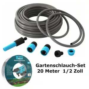 Gartenschlauch Wasserschlauch 20m Meter Schlauch 1/2 Zoll Set Zubehör 5-teilig - Bild 1 von 5