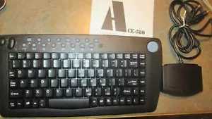 Rare Vintage Solidtek ACK-580 Mini Wireless PS2 keyboard w Built in mouse - Picture 1 of 7