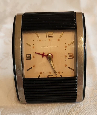 Westclox  1950's Luminous Roll Travel Alarm Clock Cover