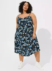 Torrid Mini Trapeze Dress Floral NWT New 4X - Picture 1 of 11