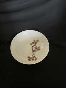 MCM Vintage 1950’s FIBERGLASS Floral Pine Salad Bowls 6¾” - Picture 1 of 3