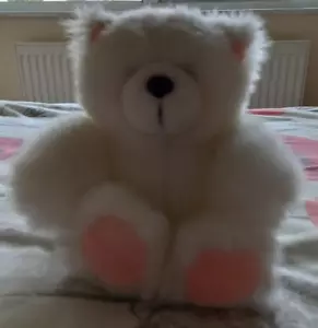 VINTAGE HALLMARK "FOREVER FRIENDS" WHITE PLUSH TEDDY BEAR - COLLECTABLE - BN - Picture 1 of 6