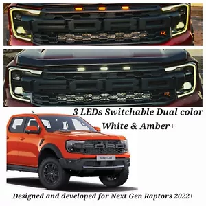 For Ford Ranger Raptor P703 NEXT-GEN 2022+ STEALTH TINTED LEDs (DUAL COLOR) - Picture 1 of 14