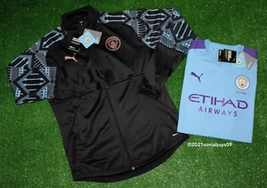Puma Men's Manchester City FC Home Soccer Jersey & Stadium Jacket, Size L - Picture 1 of 12