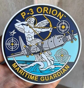 Parche PVC Lockheed Martin P-3 Orion Maritime Guardian, 3,5 pulgadas, gancho y bucle - Imagen 1 de 1