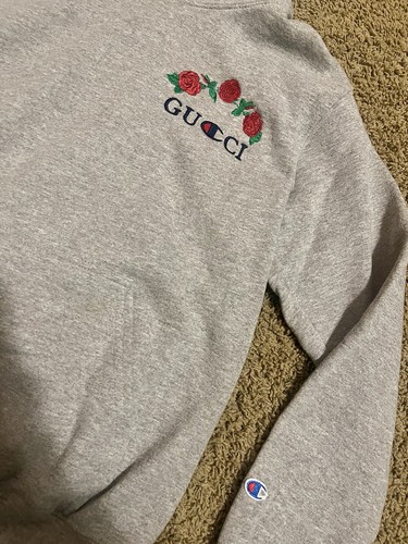 FELPA CON CAPPUCCIO GUCCI X CHAMPION