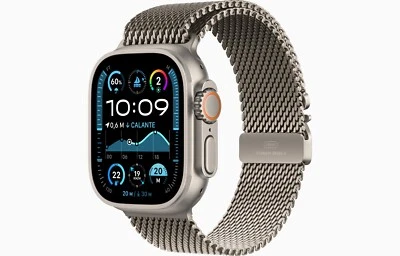 Apple Watch Ultra 2 49mm GPS+LTE Caja De Titanio Natural Correa Milanesa - Imagen 1 de 4