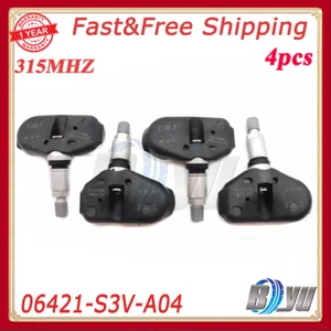 4PCS 06421-S3V-A04 Tire Pressure Sensor TPMS For Honda Pilot 3.5L Acura RL MDX - Picture 1 of 17