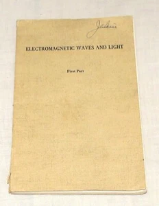 Electromagnetic Waves and Light - First Part - Charles F Meyer - 1948 - Signed - Picture 1 of 4