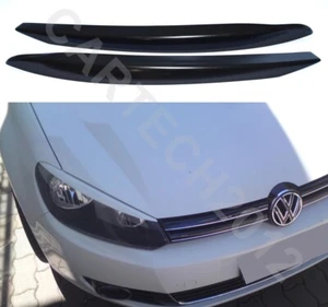 Headlight Eyebrows Volkswagen Golf MK6 Golf VI 2008-2013 ABS PLASTIC, tuning - Picture 1 of 4