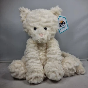 BNWT Jellycat - Fuddlewuddle Kitty - Medium Beanie Soft Plush Toy Teddy 9" White - Picture 1 of 8