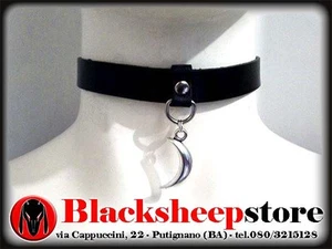 Collarino donna in cuoio con pendente a scelta artigianato Made in Italy - Bild 1 von 2