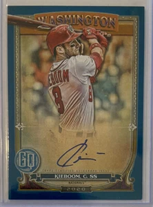 2020 Carter Kieboom Gypsy Queen ON CARD Auto #'d /150 Washington Nationals - Picture 1 of 3
