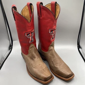 Botas Nocona Texas Tech Mujer 7.5 B University Red Raiders Western Cowboy Rojo - Imagen 1 de 14