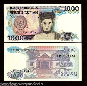 INDONESIA 1000 RUPIAH P124 1987 x 100 Pcs Replacement ORIGINAL BUNDLE UNC NOTE - Picture 1 of 1
